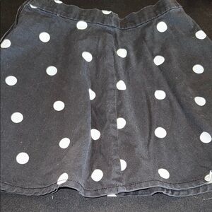 H&M Black Polka Dot Skirt